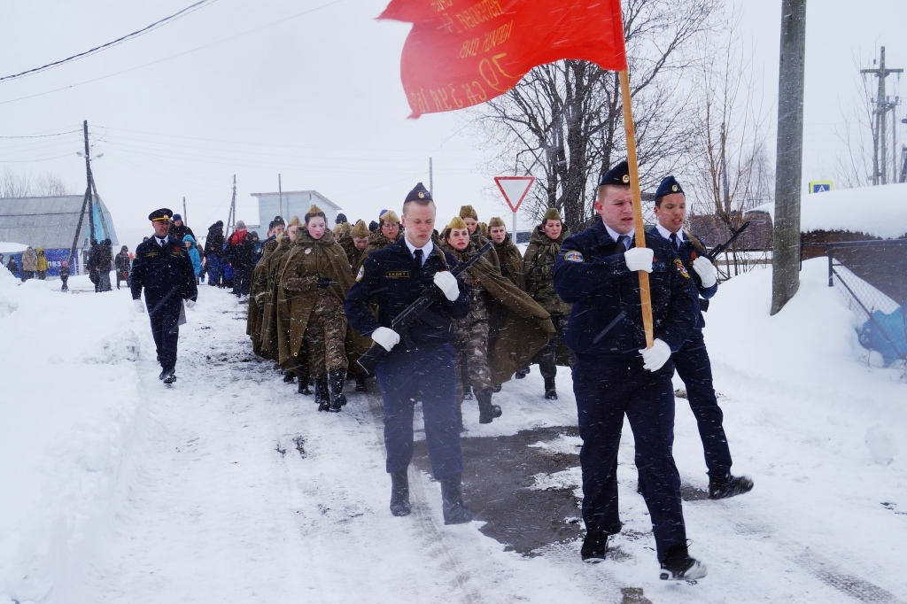 Парад Победы прошел в поселке речников.